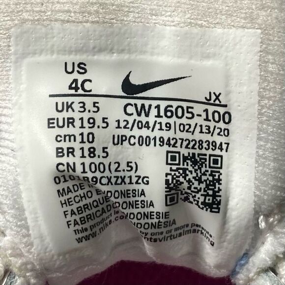 Nike Revolution 5 Fable Size 4C CW1605-100 - Picture 4 of 9